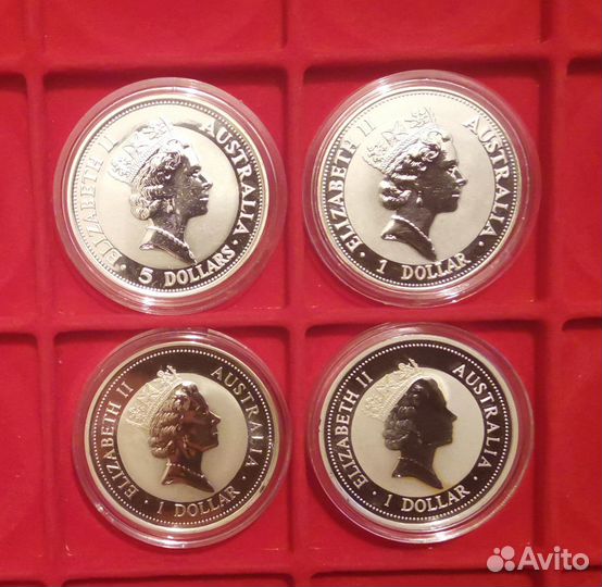 Австралия 1 доллар кукабарра серебро