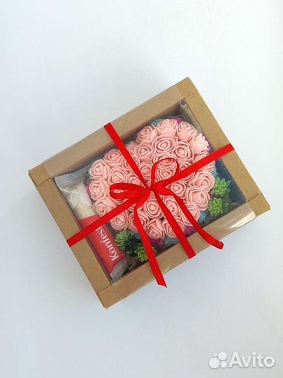 Сердца и Мишки из роз