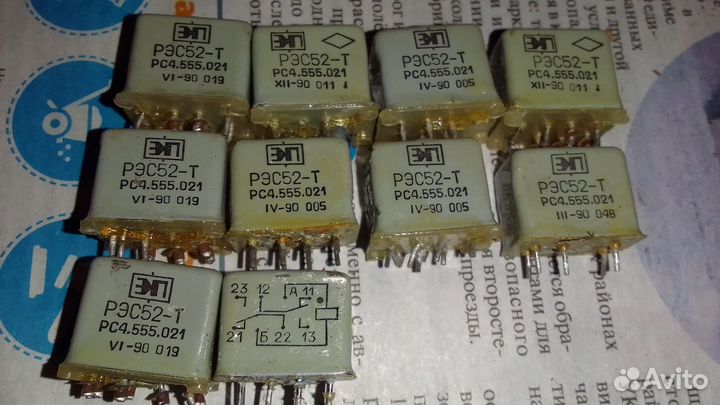 Реле рэс 52 Т.диоды