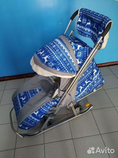 Детские санки коляска