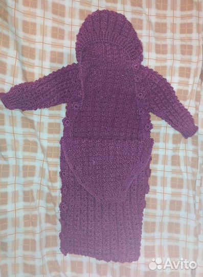 Конверт в коляску вязаный