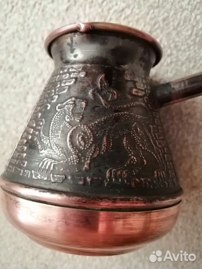 Турка для кофе медная