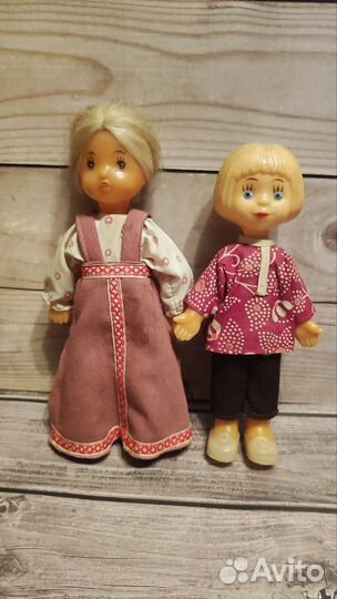 Куклы Алёнушка и Иванушка Винтаж