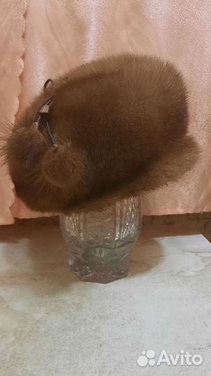 Женский норковый берет