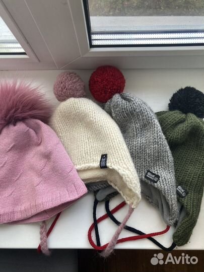 Шапки детские шерсть, флис
