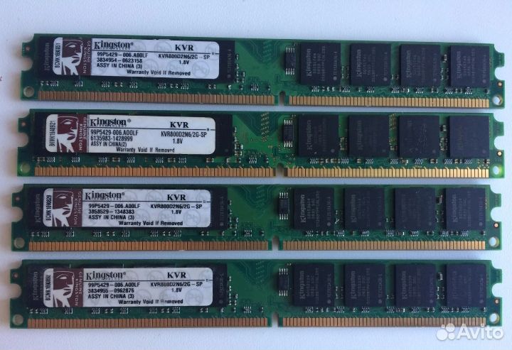 Оперативная память ddr2 2Gb 800MHz Kingston