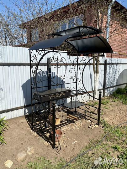 Мангал с крышей