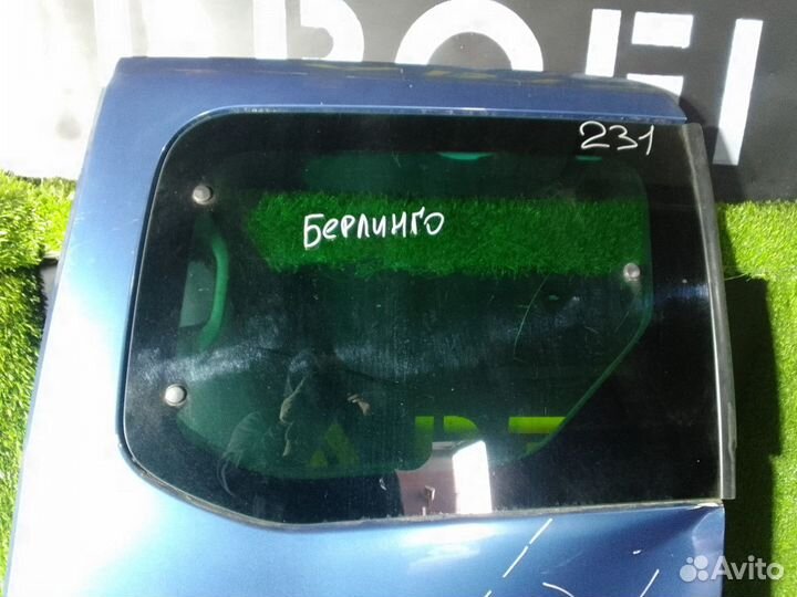 Стекло двери сдвижной Citroen Berlingo