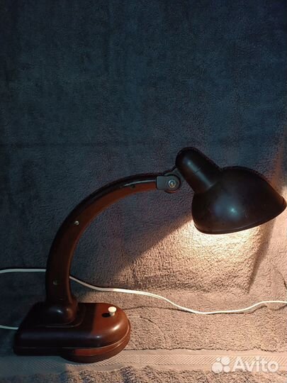 Лампа настольная нквд. СССР. карболит