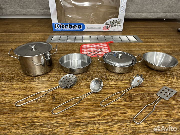 Детская посуда для кухни (11 предметов)