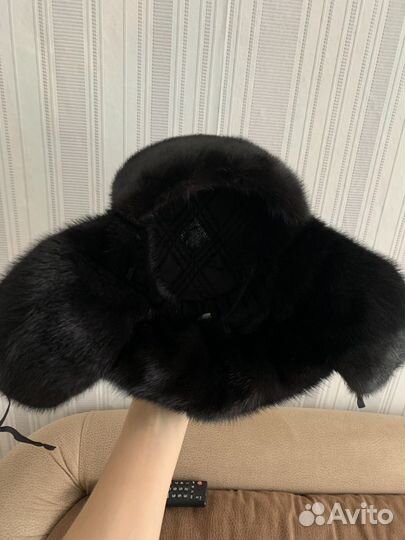 Норковая шапка мужская ушанка