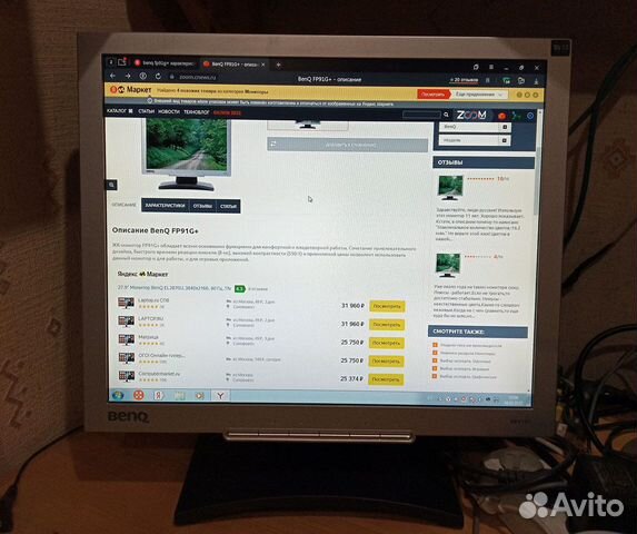 Монитор benq FP91G+ 19 дюймов