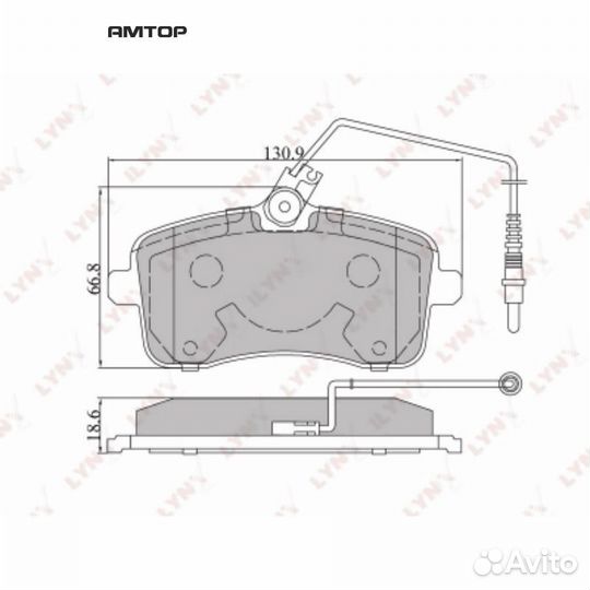 Lynxauto BD-6101 Колодки тормозные дисковые lynxau