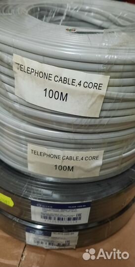 Кабель телефонный TEL4615-100S-BK