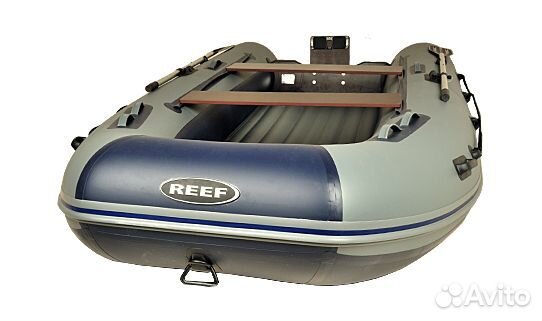 Лодка Reef 390 Jet; серо-черная