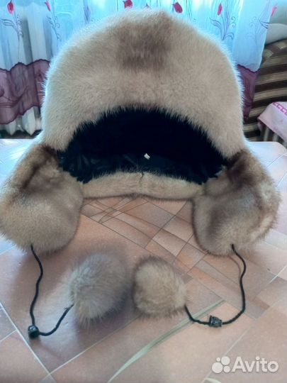 Шапка-уанка, норковая женская бу