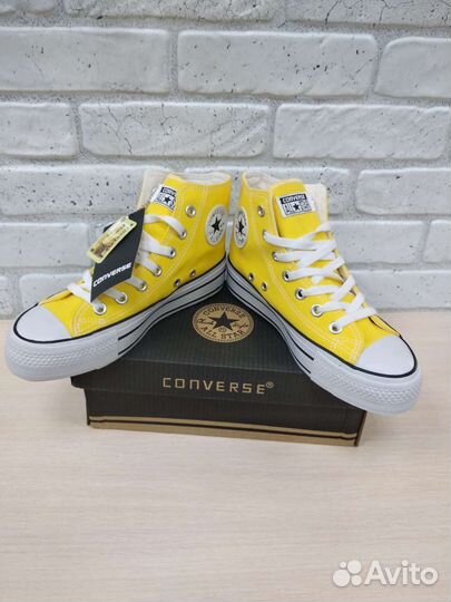 Кеды converse yellow