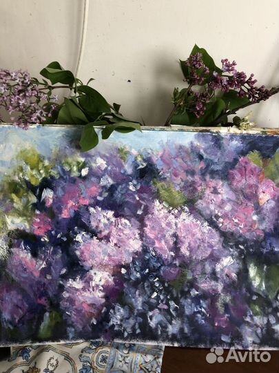 Картина маслом «Сирень»