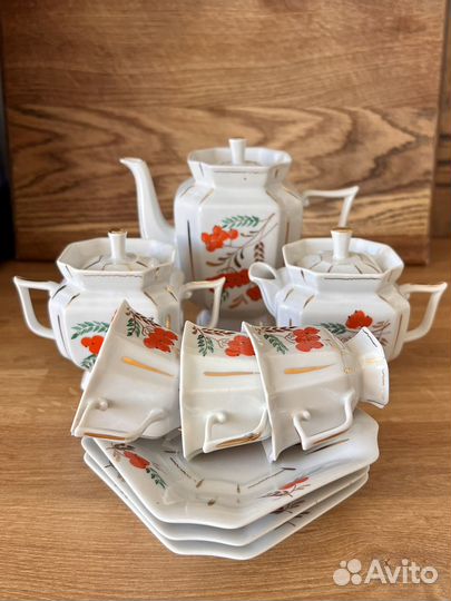 Кофейный сервиз СССР сысертский фарфор