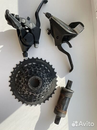 Кассета и манетки shimano картека руль 31.8
