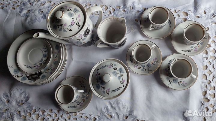 Сервиз чайный СССР Капчагайский фарфоровый завод