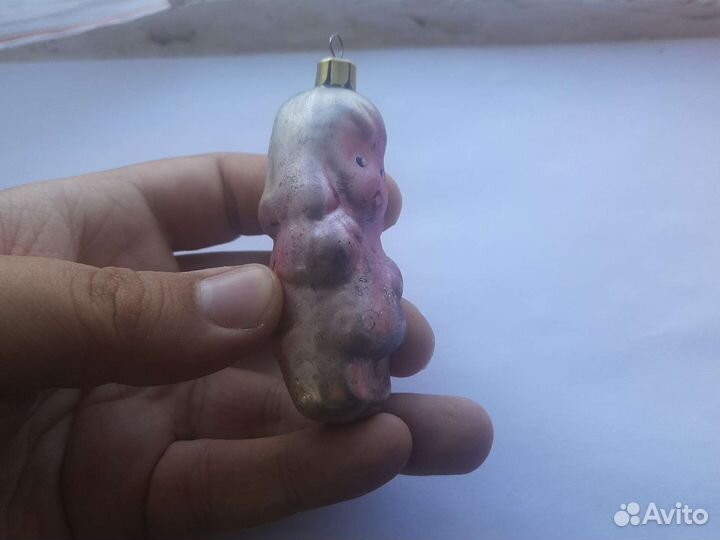 Игрушка СССР елочная девочка ребенок редкость