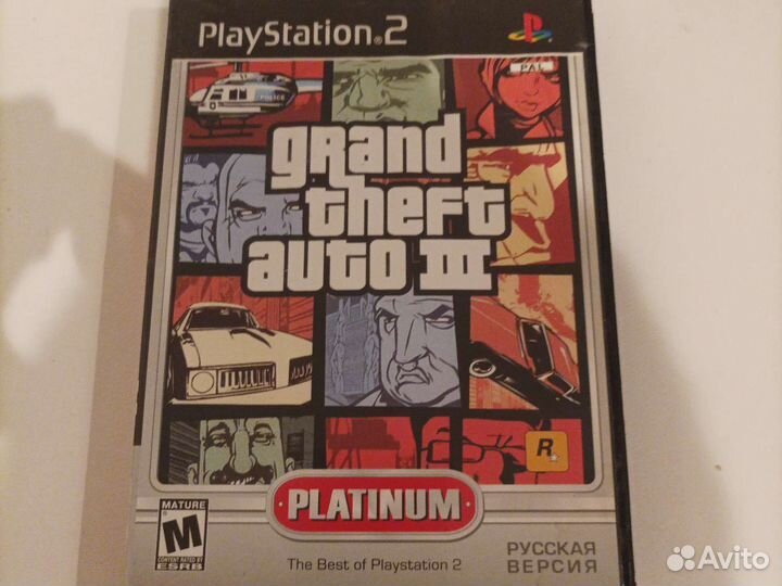 Диск на Ps2 Gta3