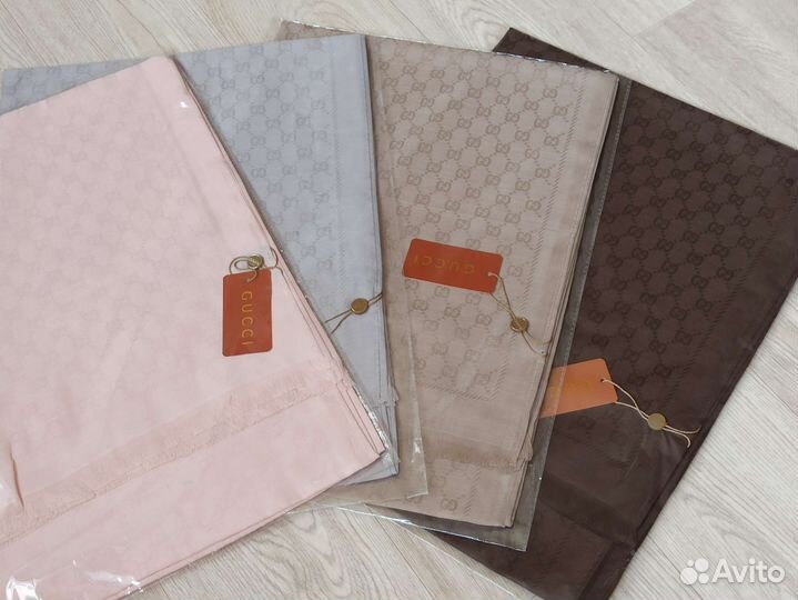 Палантин Кашемир Gucci бежевый 8 цв