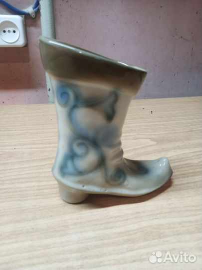 Керамический сапожок пепельница