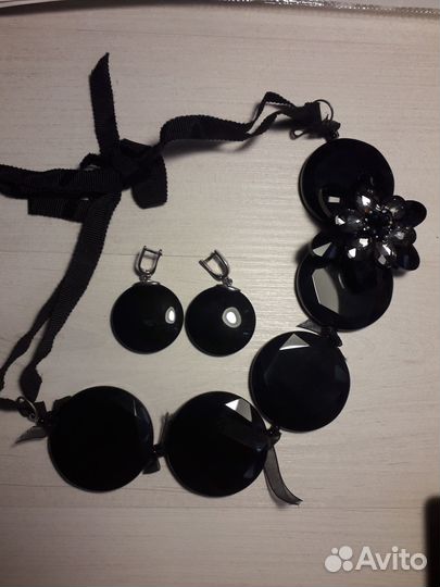 Колье с серьгами Италия