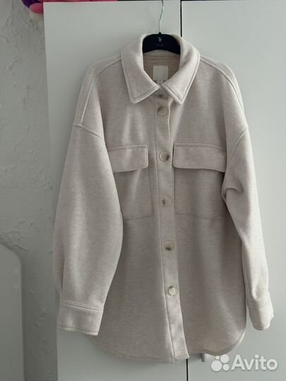 Теплая рубашка женская hm