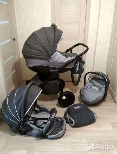 Коляска 3 в 1 Tutis Zippy Silver