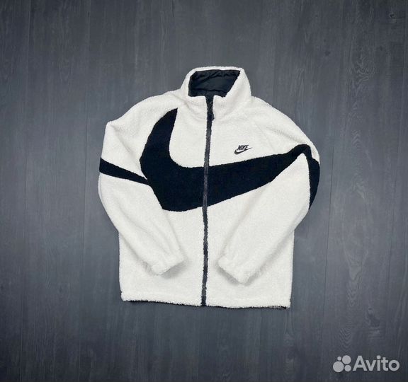 Куртка весенняя двухсторонняя Nike барашка