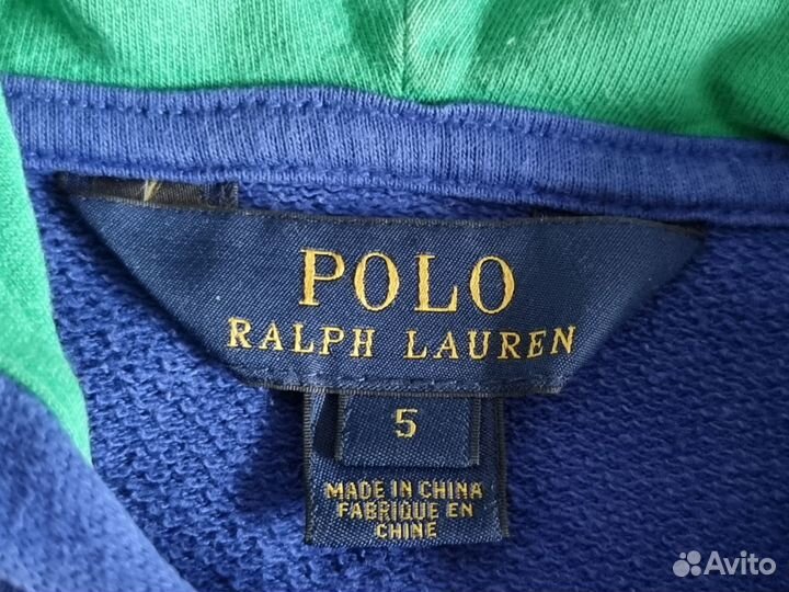 Polo Ralph Lauren толстовка на молнии 116 оригинал