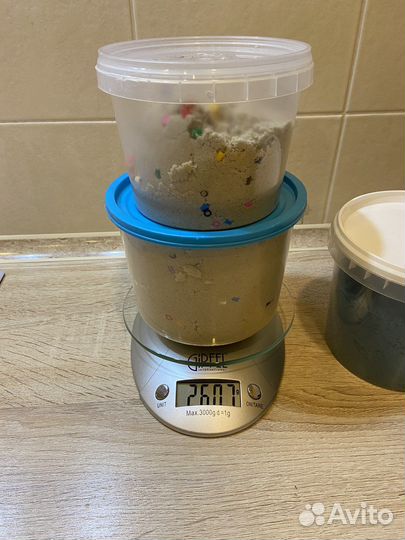 Кинетический песок 3,5 кг с двумя песочницами