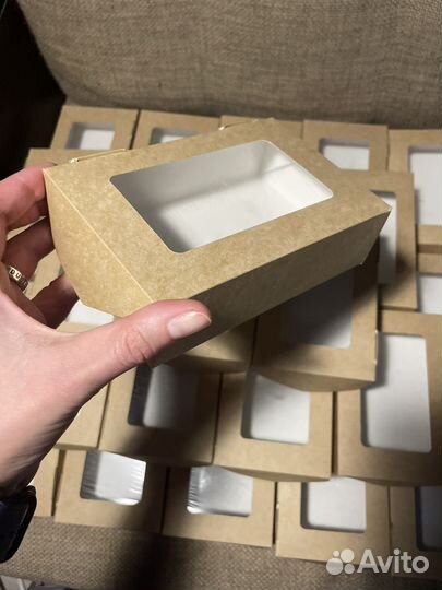 Самосборные коробки для десертов, подарков