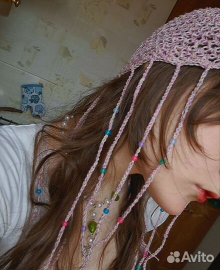 Ажурная шапочка ручной работы, pinterest