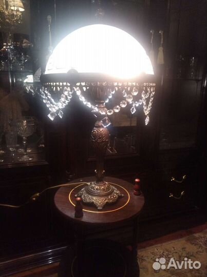 Латунная хрустальная лампа