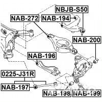 Сайленблок задней цапфы (nissan murano Z50 2002-20