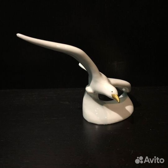 Фарфоровые статуэтки Чайка,Гусь. Венгрия