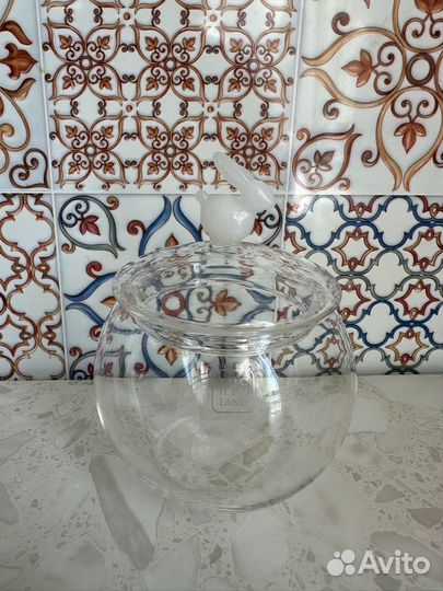 Конфетница 400 мл, с крышкой, стекло, kuchenland