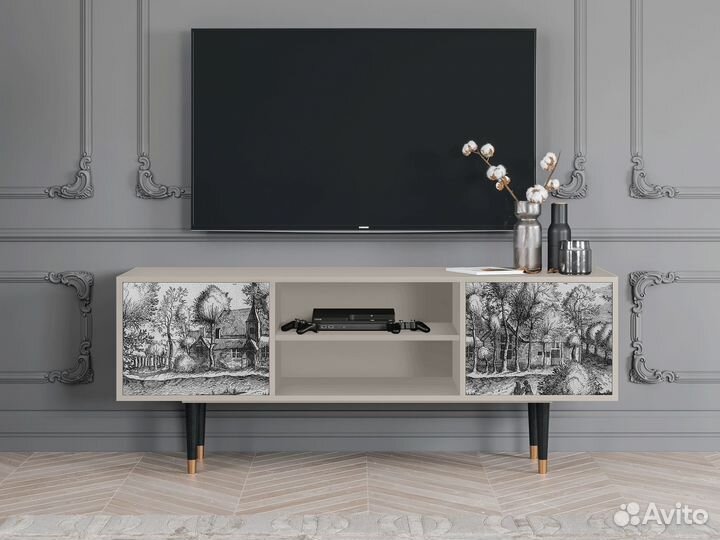 Тв-тумба T2 - Сатин - A Pond