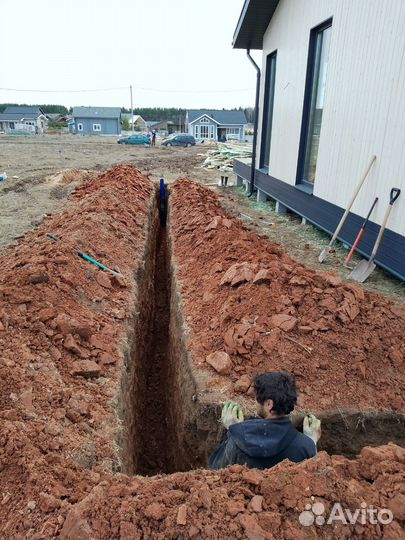 Земляные роботы вручную Копка траншей вручную