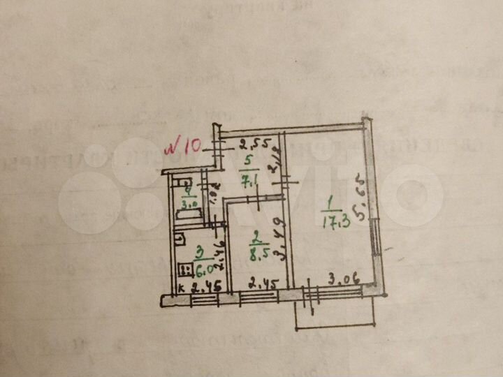 2-к. квартира, 41 м², 3/3 эт.