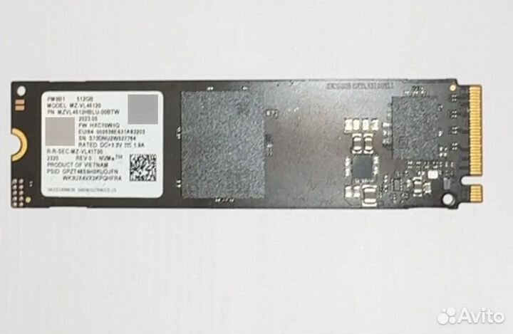 Накопитель SSD M.2 samsung 512GB