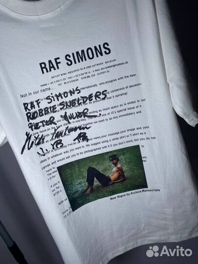 Raf simons футболка