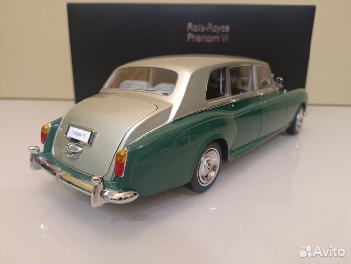 Rolls-Royce Phantom VI(68-90г) Зел.-Сереб 1:18