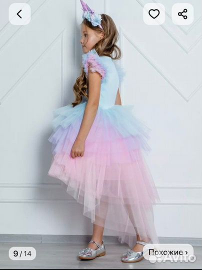 Платье для девочки 110 116 праздничное