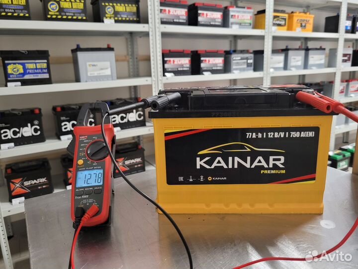 Аккумулятор kainar 77Ah о.п. 750A