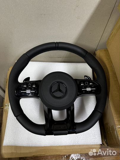 Руль AMG Мерседес GLS X167 W213 W222 Антихром